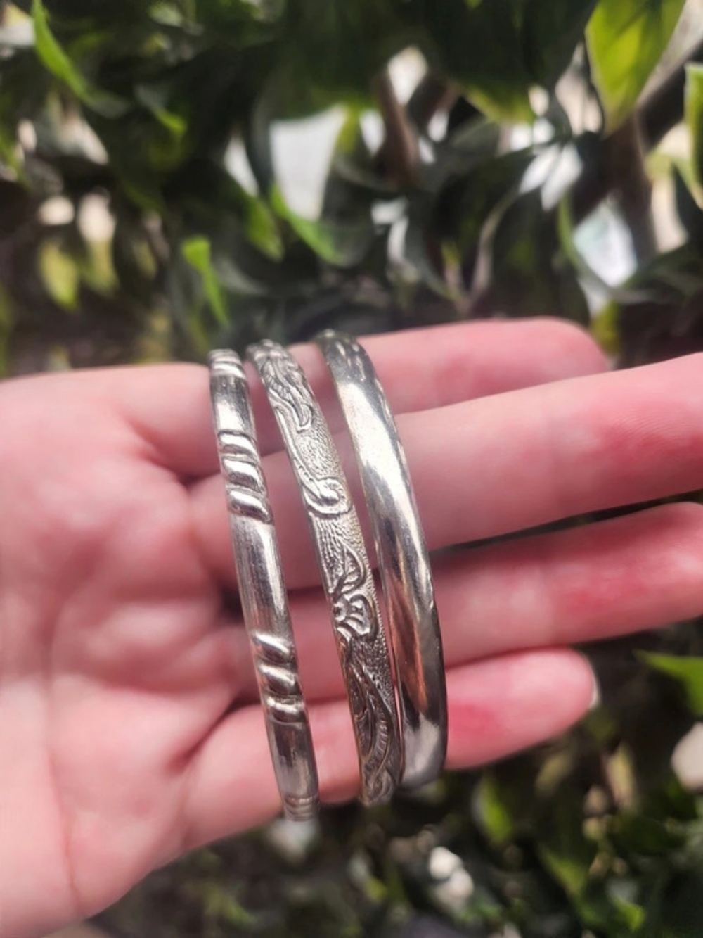 Vintage Taxco Mexico 925 Sterling bracelets.. Stack Of 3 😁
